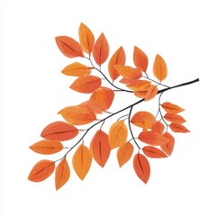 Naklejka premium Cozy Candle with Falling Leaves in a Warm Nature Setting