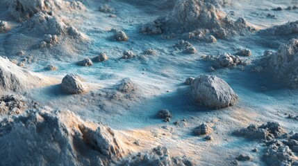 Dramatic Blue Abstract Surface Background