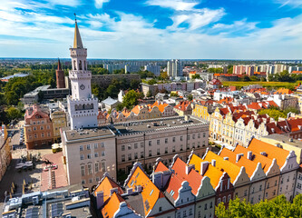 View of Opole old town in Opole Voivodeship, Poland © monticellllo