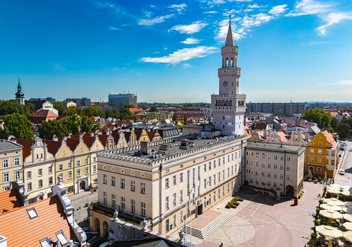 View of Opole old town in Opole Voivodeship, Poland