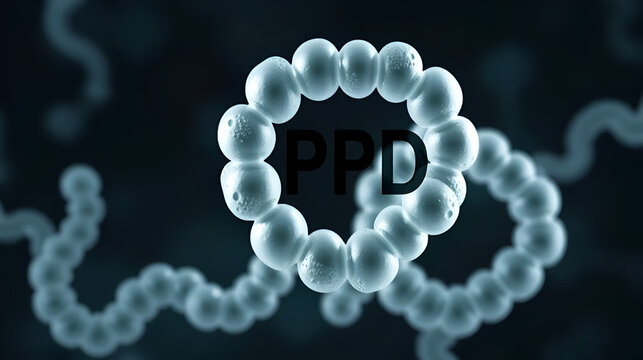 PPD - Purified Protein Derivative acronym, medical concept background