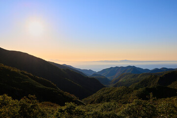 Obraz premium 知床峠より国後島