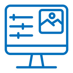 Obraz premium photo editor icon