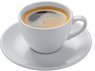 Fototapeta premium cup of coffee on white