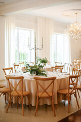 Elegant Dining Setup with Floral Centerpiece