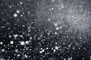 Abstract snow flurry on dark background