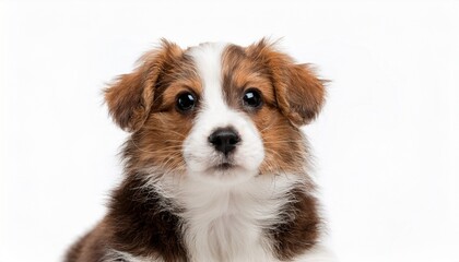 Fototapeta premium cute dog isolated on white background