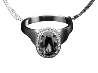 silver chain with a chain