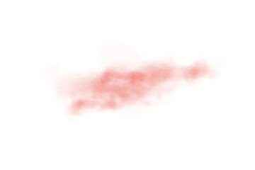 Soft Red Smoke Trail. Realistic Misty Effect for Atmospheric Design, Visual Overlays, or Abstract Digital Art Projects