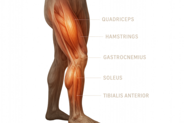 the human leg muscles