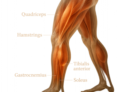 the human leg muscles