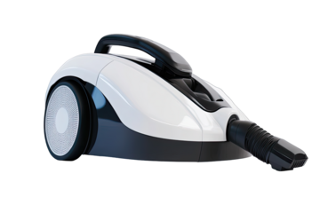 Modern white and black vacuum cleaner