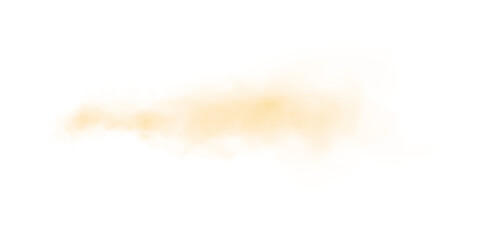 Light yellow Smoke. Transparent Cloud Effect with Soft Mist and Vapor Texture