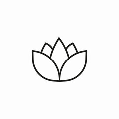 lotus flower meditation icon sign vector