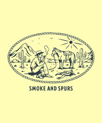 you will get vintage retro t shirt illustration, outdoor badge logo design