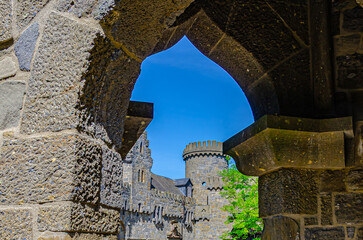 old castle in the city