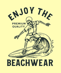 Naklejka premium you will get vintage retro t shirt illustration, outdoor badge logo design