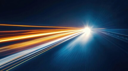 Dynamic Light Trails: Sci - Fi Futuristic Abstract Background