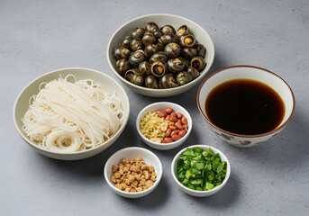 Ingredients for asian dish