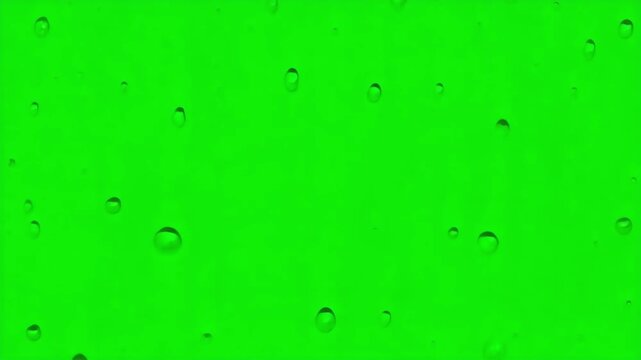 rain on green screen