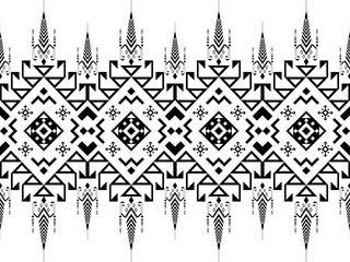 Obraz premium American Navajo pattern design. Ethnic ornament on the carpet. Aztec style. Tribal. motif. Boho, ornament, clothing, textile, wrapping, background, wallpaper, carpet, embroidery, print