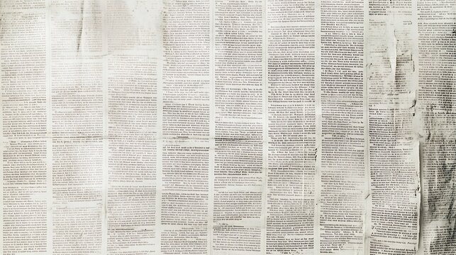 A flat newspaper texture featuring crisp, fine print with subtle paper fibers visible