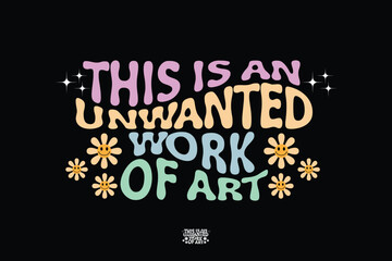 Editable written text ready to print vintage tshirt design