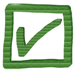Green Grass Checkmark Design, Tick Mark Transparent Background, Yes And No, Checkbox