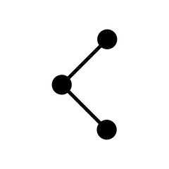 Simple Connection line art icon design