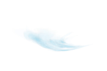 Smooth Blue Wind Wave. Light Air Stream Flow Overlay for Clean Air Design and Natural Ventilation