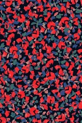 Symphony of Shapes Bold, Colorful Dance of Geometric Forms in Rhythmic Abstract Harmony