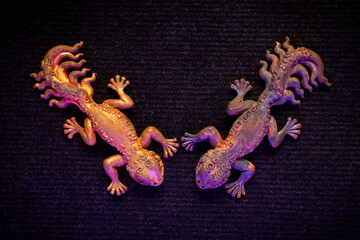 Amulet in the shape of a Nine-tailed lizard.