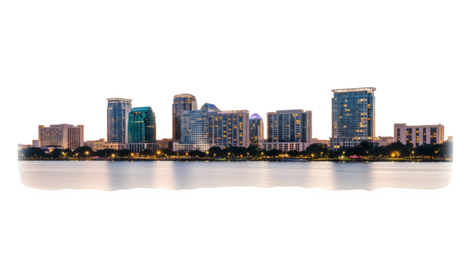 Night City Skyline Modern Architecture Urban Landscape.