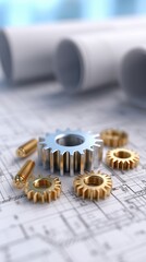 nut,Meticulous Industrial Assembly, gear ,Mechanic gear meticulously engineers automotive spare parts assemble Industrial