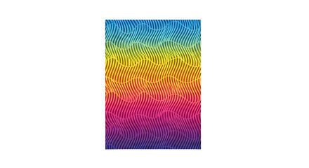 Vibrant Rainbow Wavy Pattern Abstract Background.