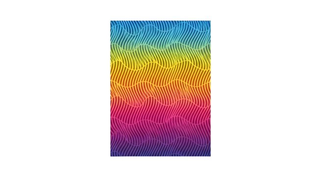 Vibrant Rainbow Wavy Pattern Abstract Background.