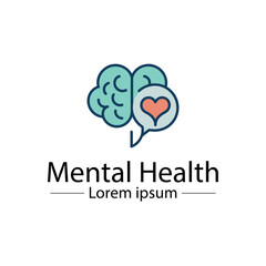 Minimalist mental health logo