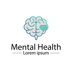 Minimalist mental health logo