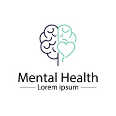 Minimalist mental health logo
