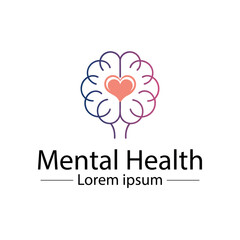 Minimalist mental health logo