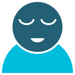 Comfort Glyph Blue Icon