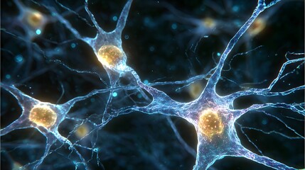 Microscopic glowing neuron receptors shaped like celestial gates clearing amyloid plaques.