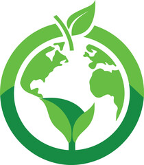 Green Leaf and Nature Icon for Sustainable Branding
