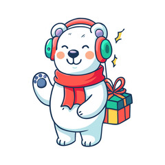 santa claus with christmas gifts