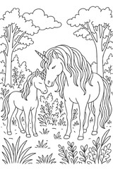 horse coloring page 14.eps
