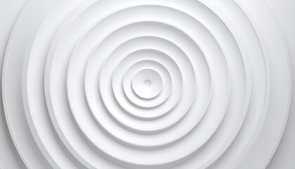 Abstract concentric circles pattern in white