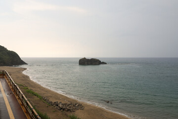 白兎神社から見える海の景観