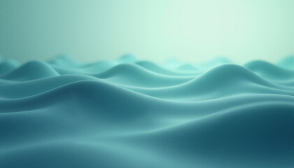 Fototapeta premium The image shows a blue and green abstract background with wavy lines