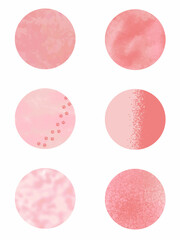 set of different colored pills isolated