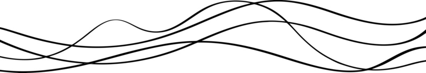 Abstract Wave Pattern Background: Black and White Graphic Design